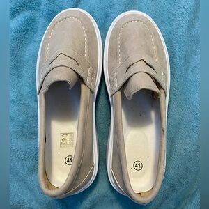 tan slip on shoes